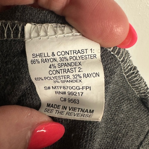 Floral Pink and Gray Kids Hoodie - Picture 10 of 10